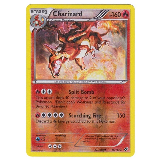 Pokemon - Black & White - Legendary Treasures - (Reverse Holo) Charizard - 19/113