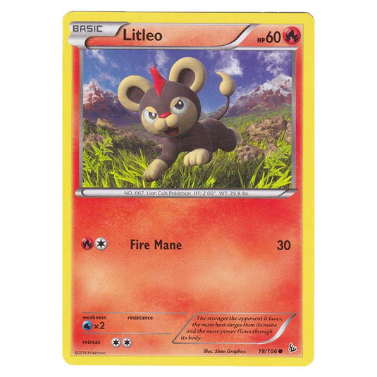 Pokemon - XY - Flashfire - Litleo - 19/106