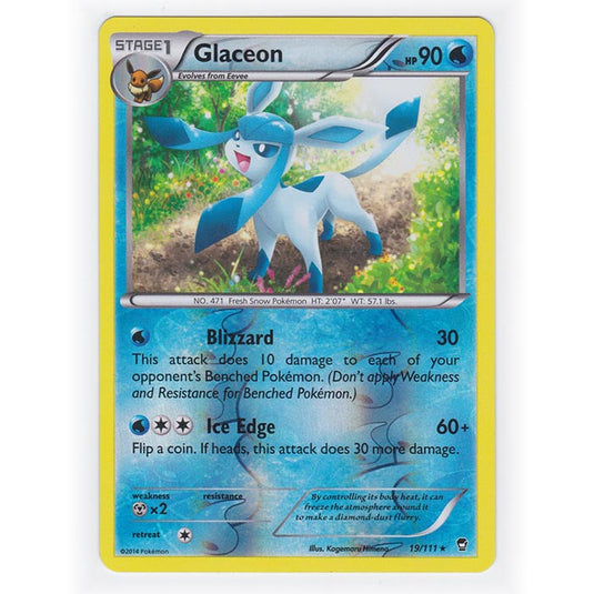 Pokemon - XY Furious Fists - (Reverse Holo) - Glaceon - 19/111