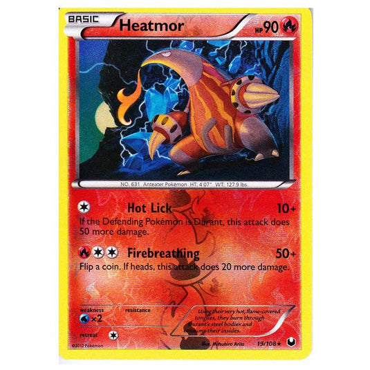 Pokemon - Black & White - Dark Explorers - (Reverse Holo) Heatmor - 19/108