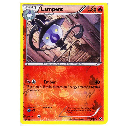 Pokemon - Black & White - Next Destinies - (Reverse Holo) Lampent 19/99