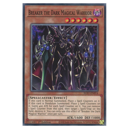 Yu-Gi-Oh! - Egyptian God Deck - Slifer the Sky Dragon - Breaker the Dark Magical Warrior (Common) EGS1-EN014