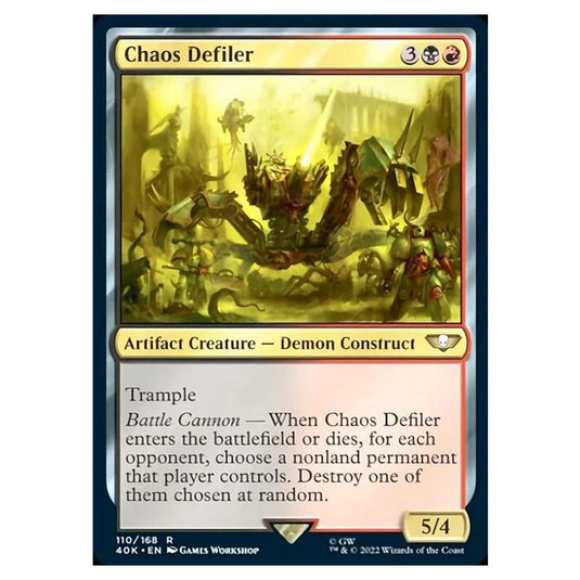 Magic The Gathering - Universes Beyond - Warhammer 40k - Chaos Defiler - 110/168
