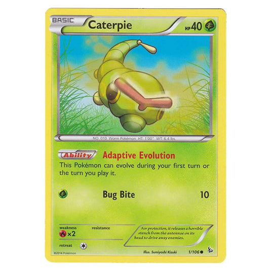 Pokemon - XY - Flashfire - Caterpie - 1/106