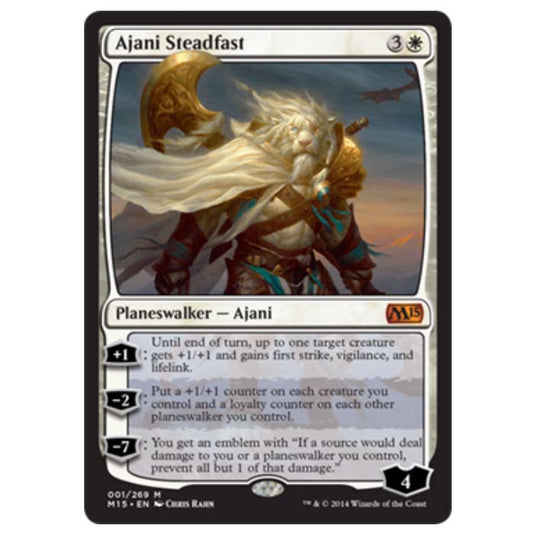 Magic the Gathering - M15 Core Set - Ajani Steadfast - 1/269