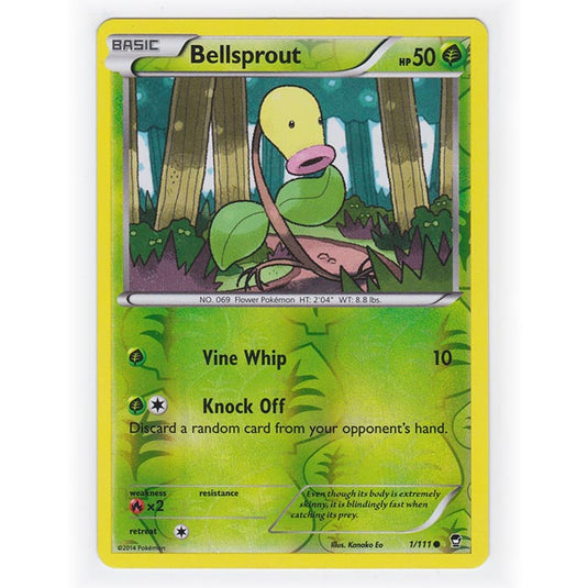 Pokemon - XY Furious Fists - (Reverse Holo) - Bellsprout - 1/111