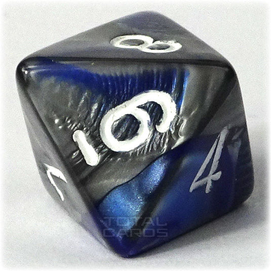 Chessex - Gemini 16mm D8 - Blue-Silver w/White