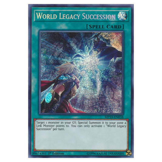 Yu-Gi-Oh! - 2019 Gold Sarcophagus Tin Mega Pack - World Legacy Succession (Prismatic Secret Rare) MP19-EN038