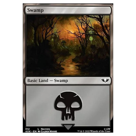 Magic The Gathering - Universes Beyond - Warhammer 40k - Swamp - 312/168