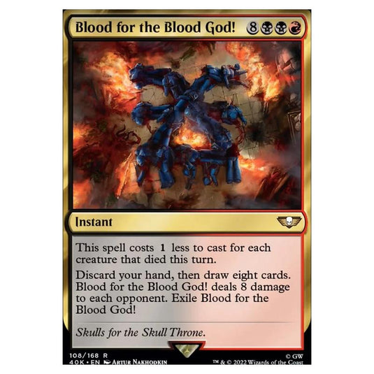 Magic The Gathering - Universes Beyond - Warhammer 40k - Blood for the Blood God! - 108/168