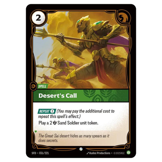 Riftbound: League of Legends TCG - Spiritforged - Desert's Call - 031/221