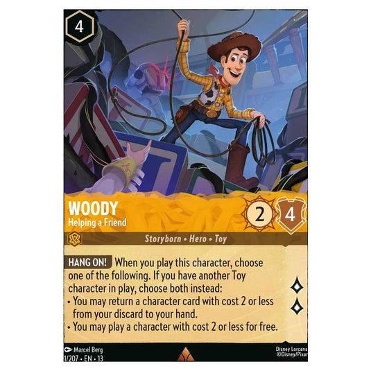 Lorcana - Attack of the Vine! - Woody - Helping a Friend (Rare) - 1/207