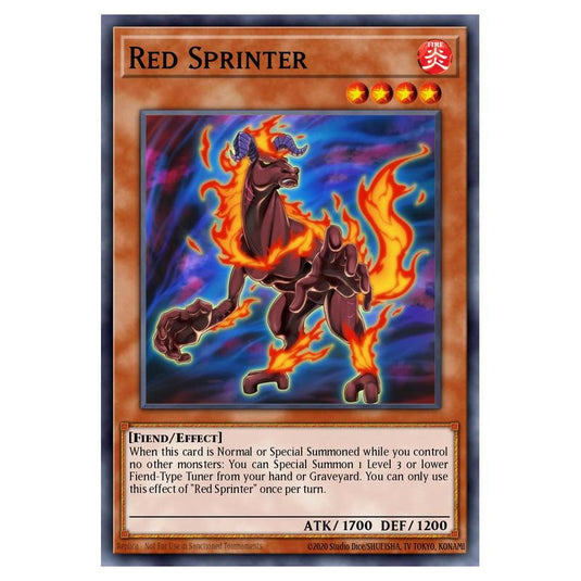 Yu-Gi-Oh! - Structure Deck - The Crimson King - Red Sprinter (Common) SDCK-EN011