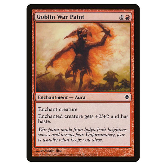 Magic The Gathering - Zendikar - Goblin War Paint - 129/249 (Foil)