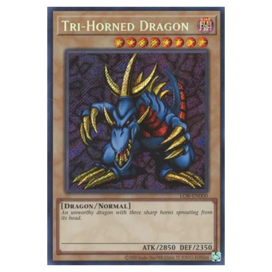 Yu-Gi-Oh! - Legend of Blue Eyes White Dragon (25th Anniversary Edition) - Tri-Horned Dragon (Secret Rare) - LOB25-EN000