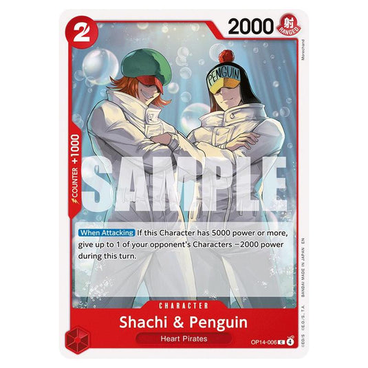 One Piece - OP14 - The Azure Sea's Seven - Shachi & Penguin - OP14-006