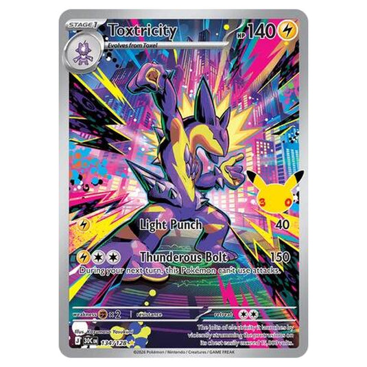 Pokemon - 30th Celebration - Toxtricity - 134/128