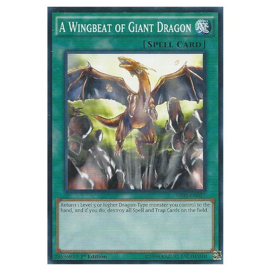Yu-Gi-Oh! - Rise of the True Dragons Structure Deck - A Wingbeat of Giant Dragon (Common) SR02-EN027
