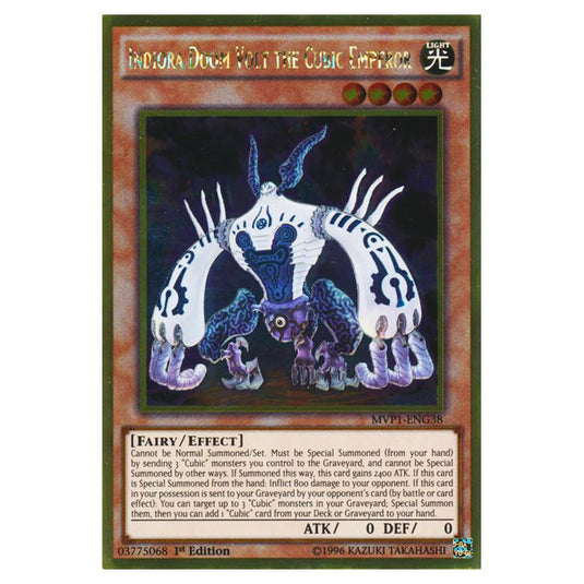Yu-Gi-Oh! - Yu-Gi-Oh! The Dark Side of Dimensions Movie Pack - Gold Edition - Indiora Doom Volt the Cubic Emperor (Gold Rare) MVP1-ENG38