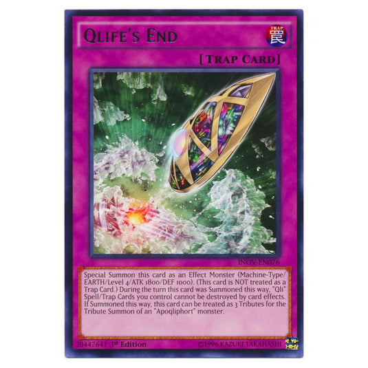 Yu-Gi-Oh! - Invasion - Vengeance - Qlife's End (Rare) INOV-EN076