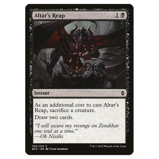 Magic The Gathering - Battle For Zendikar - Altar's Reap - 103/274