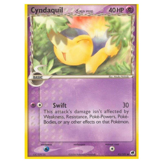 Pokemon - EX Dragon Frontiers - Cyndaquil δ Delta Species - 045