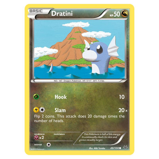 Pokemon - XY - Roaring Skies - Dratini - 49/108 (Reverse Holo)