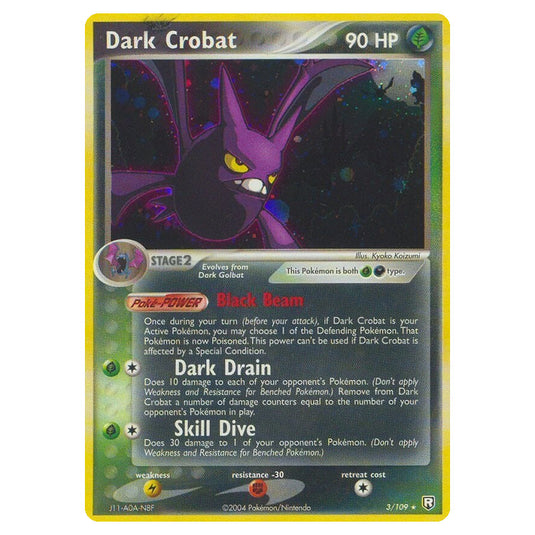 Pokemon - EX Team Rocket Returns - Dark Crobat - 003