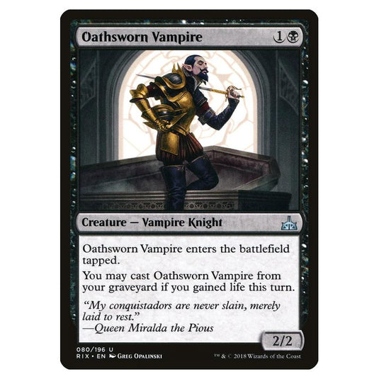Magic The Gathering - Rivals Of Ixalan - Oathsworn Vampire - 80/196 (Foil)