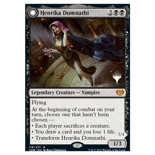 Magic The Gathering - Innistrad: Crimson Vow Promos - Henrika Domnathi // Henrika, Infernal Seer - 119/277