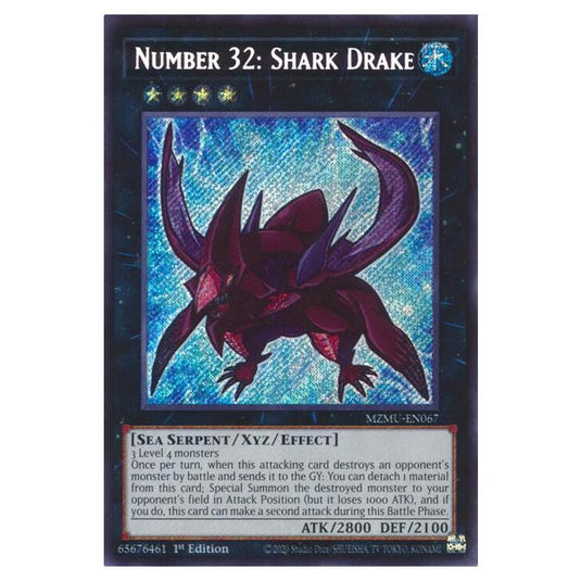 Yu-Gi-Oh! - Maze of Muertos - Number 32: Shark Drake (Secret Rare) - MZMU-EN067