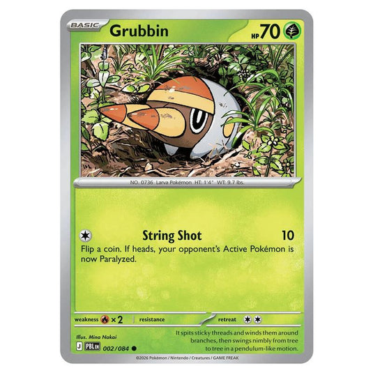 Pokemon - Mega Evolution - Pitch Black - Grubbin - 002/084