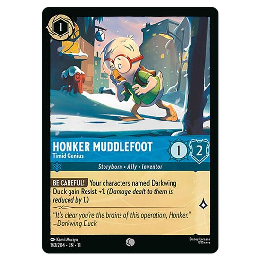 Lorcana - Winterspell - Honker Muddlefoot - Timid Genius (Common) - 143/204