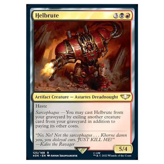Magic The Gathering - Universes Beyond - Warhammer 40k - Helbrute - 125/168
