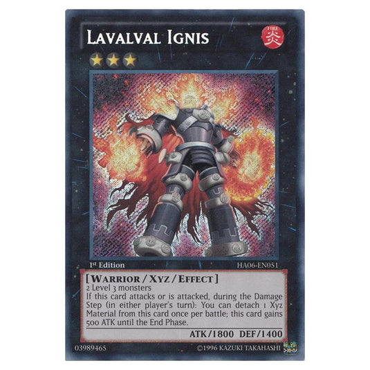 Yu-Gi-Oh! - Hidden Arsenal 6 - Omega Xyz - Lavalval Ignis (Secret Rare) HA06-EN051
