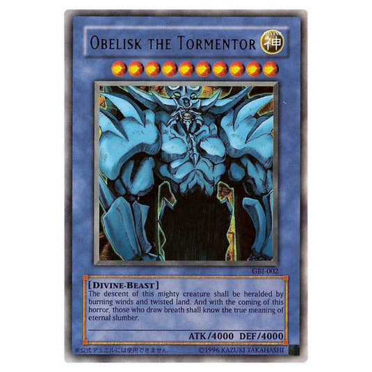 Yu-Gi-Oh! - Gameboy Worldwide Edition Promos - Obelisk the Tormentor (Ultra Rare) - GBI-EN2