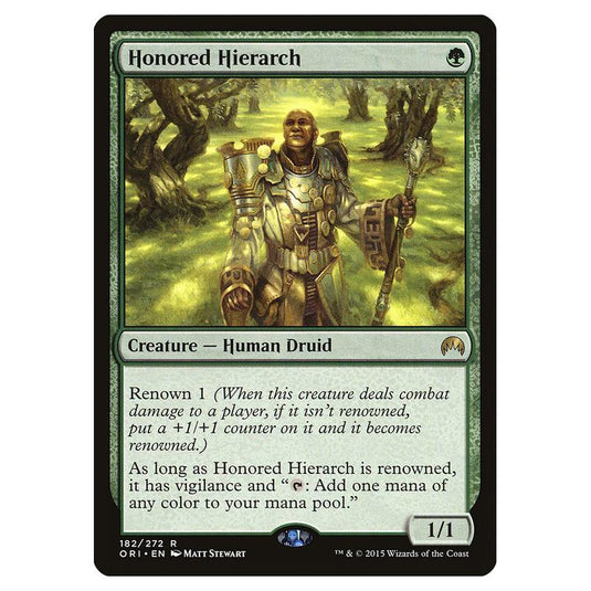 Magic The Gathering - Magic Origins - Honored Hierarch - 182/272