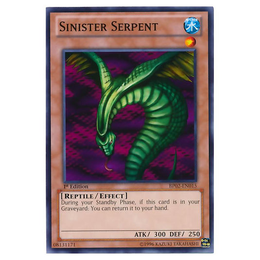 Yu-Gi-Oh! - Battle Pack 2 - War of the Giants - Sinister Serpent (Common) BP02-EN015