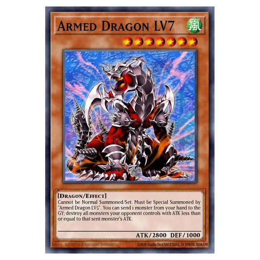 Yu-Gi-Oh! - Speed Duel GX - Duel Academy Box - Armed Dragon LV7 (Secret Rare) SGX1-ENC08