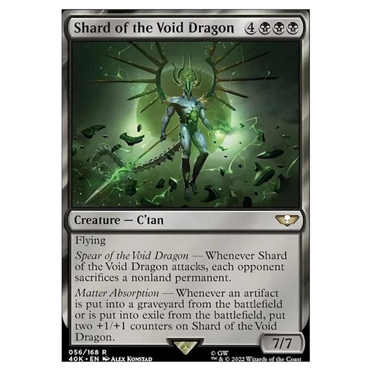 Magic The Gathering - Universes Beyond - Warhammer 40k - Shard of the Void Dragon - 056/168