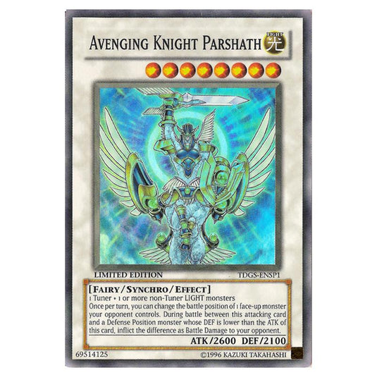 Yu-Gi-Oh! - The Duelist Genesis Sneak Peek Participation Card - Avenging Knight Parshath (Super Rare) TDGS-ENSP1