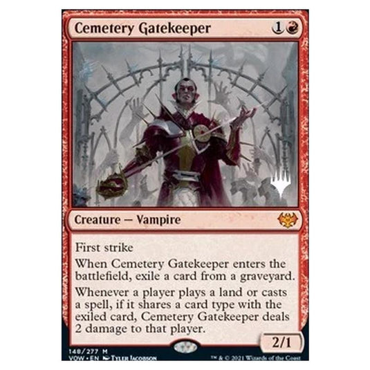 Magic The Gathering - Innistrad: Crimson Vow Promos - Cemetery Gatekeeper - 148/277