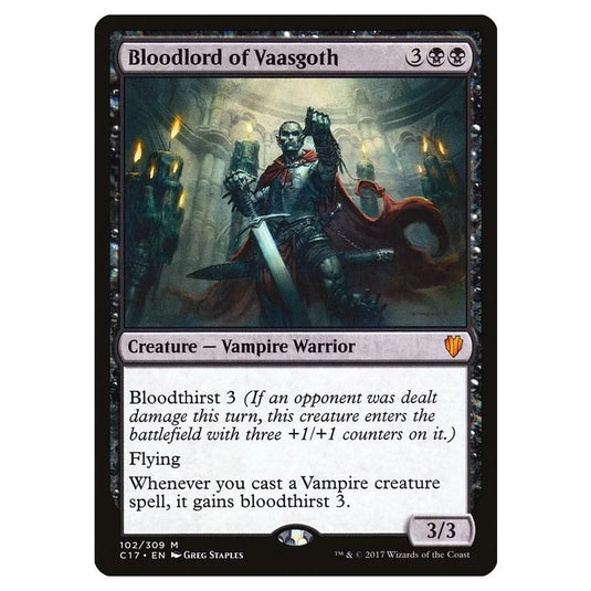 Magic The Gathering - Commander 2017 - Bloodlord of Vaasgoth - 102/309