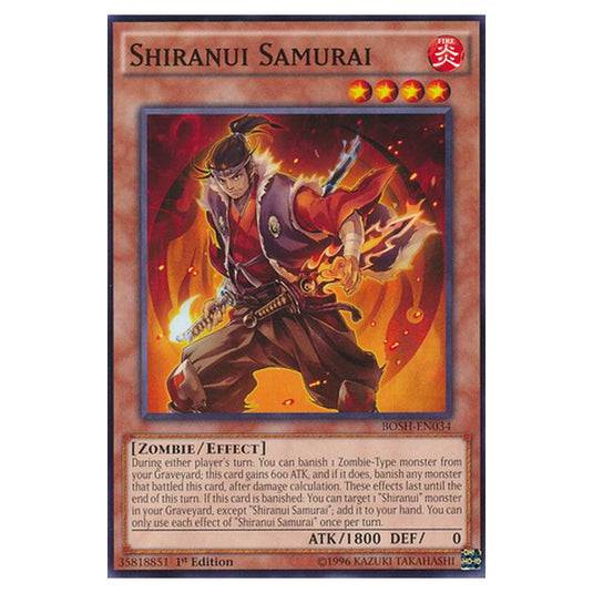 Yu-Gi-Oh! - Breakers of Shadow - Shiranui Samurai (Common) BOSH-EN034