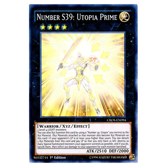 Yu-Gi-Oh! - Crossed Souls - Number S39: Utopia Prime (Super Rare) CROS-EN094