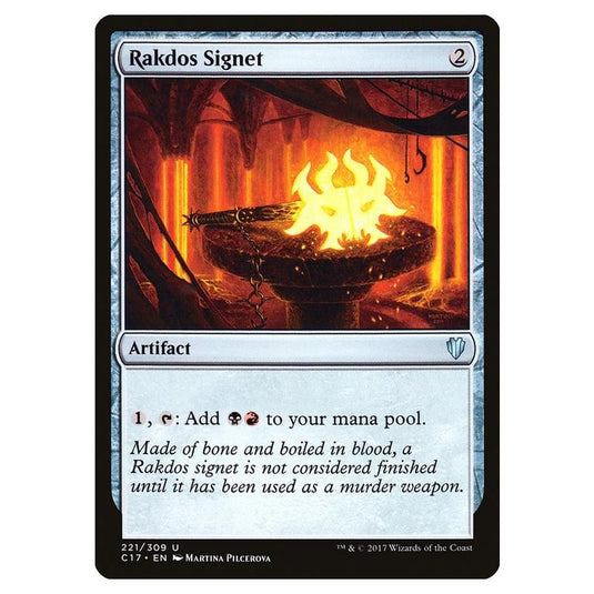 Magic The Gathering - Commander 2017 - Rakdos Signet - 221/309