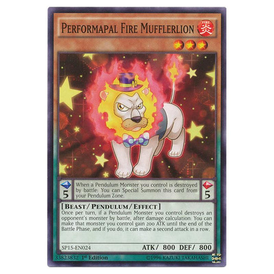 Yu-Gi-Oh! - Star Pack ARC-V - Performapal Fire Mufflerlion (Common) SP15-EN024