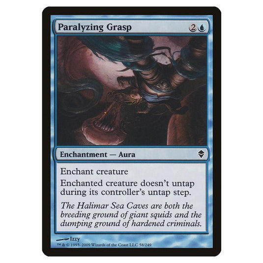 Magic The Gathering - Zendikar - Paralyzing Grasp - 58/249
