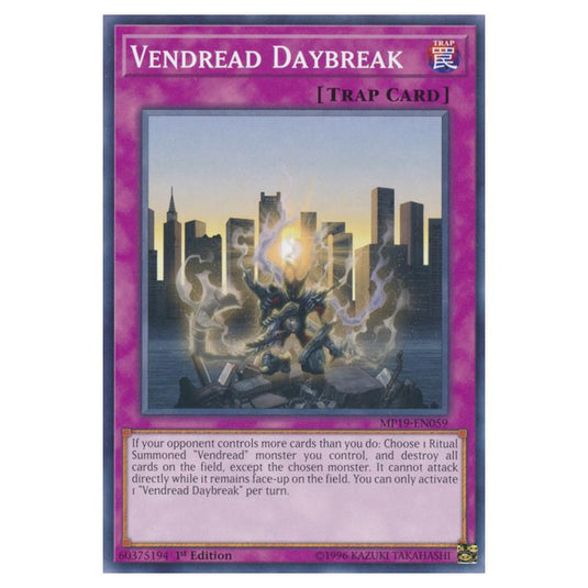 Yu-Gi-Oh! - 2019 Gold Sarcophagus Tin Mega Pack - Vendread Daybreak (Common) MP19-EN059