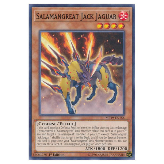 Yu-Gi-Oh! - 2019 Gold Sarcophagus Tin Mega Pack - Salamangreat Jack Jaguar (Common) MP19-EN156